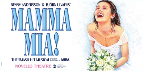 Mamma Mia ticket and On Stage Photo Op